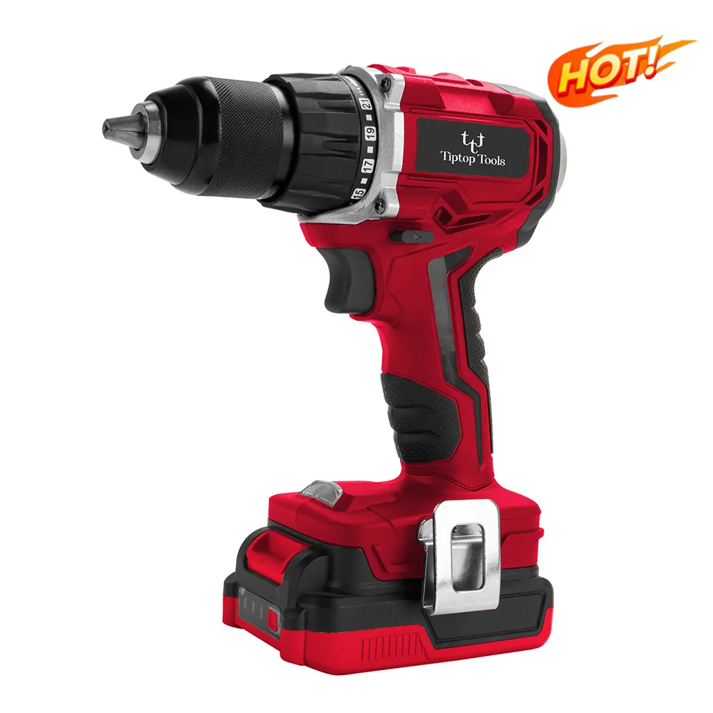 Good Quality 20v Li-ion Battery Powered Rechargeable Multi Functional 13mm Brushless Cordless Electric Screwdriver Drill Set