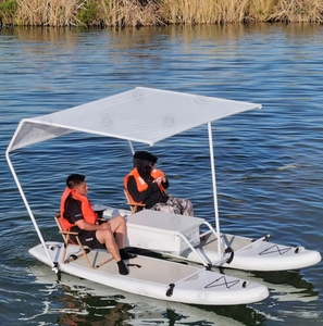 Moteur électrique haute visibilité pliant gonflable PVC bateau de pêche pêche de nuit bateau rigide stable pour les activités nautiques - Product Image 1