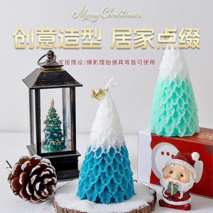 Velas Aromáticas con Aroma a Árbol de Navidad, Forma de Pirámide, Hechas a Mano con Cera de Soja, Decoración Navideña, Regalo de Navidad - Product Image 5