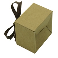 Boîte d'emballage pliable en papier kraft recyclable Wenpack pour aliments, bonbons, chocolat, en-cas, desserts, gâteaux, cadeaux