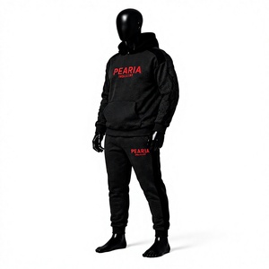 Ensemble de survêtement en coton pour homme, sweat-shirt et pantalon de jogging, coupe-vent, respirant, léger, vêtements de sport décontractés - Product Image 2