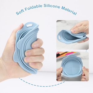 Limpiador de Brochas de Maquillaje de Silicona Plegable con Logotipo Personalizado - Herramienta de Limpieza Portátil para Brochas, Esponjas y Borlas de Polvo - Product Image 5