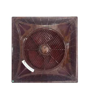 14" square false ceiling mount box fan with light and remote control modern decorative ceiling fan for home use