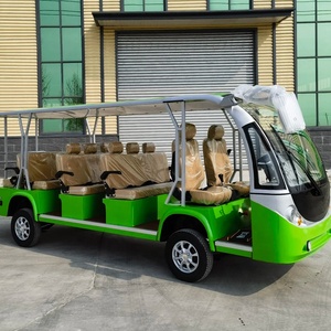 Grande Voiture de Tourisme Électrique Économique à <span class=keywords><strong>4</strong></span> Roues Motrices, 14 Places, Voiture de Tourisme Électrique, Voiturette de <span class=keywords><strong>Golf</strong></span> 14 Personnes, Buggy, Voiture de Visite des Sites - Product Image 3