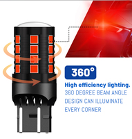 Nouvelle ampoule LED OEM M2 3030 T20 7443 W21W 3157 Ba15s 1500lm DC9-30V Canbus Ready pour feux de freinage et de recul de voiture, autres éclairages automobiles