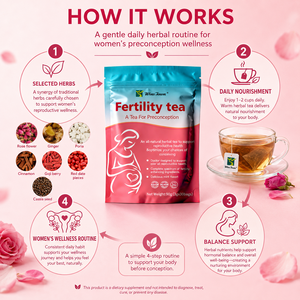 Fruchtbarkeitstee Kräuterteebeutel für die Empfängnis Frauen Wellness-Unterstützung Private Label OEM ODM Fabrik Großhandel Weltweite Lieferung 30 Beutel - Product Image 4