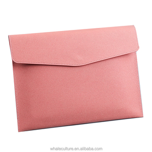 Bolsa de Documentos de Cuero PU en Oferta, Portadocumentos A4, Bolsa de Archivo Tipo Sobre para Negocios, Bolsa de Reuniones de Oficina con Logotipo Personalizado para Documentos - Product Image 4
