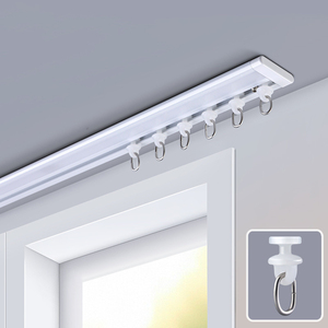 Binari <span class=keywords><strong>per</strong></span> Tende in Lega di Alluminio Moderni e di Lusso, Aste <span class=keywords><strong>per</strong></span> Tende Romane, Binari Silenziosi Sospesi - Product Image 1