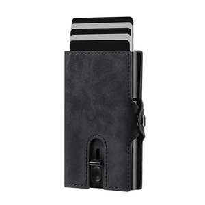 Casekey 2024 ID Card <b>Holder</b> Automatic <b>Holder</b> Automatic Pop-up Card Case With Coin Pocket Custom Automatic <b>Wallet</b> - Product Image 1
