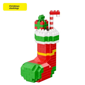 Juguete Educativo de Ensamblaje DIY, Tren de Papá Noel, Muñeco de Nieve, Bloques de Construcción de Micropartículas ABS 1:8, Regalo Perfecto - Product Image 5