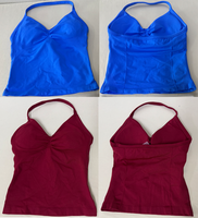 Vêtements de sport personnalisés avec logo, veste de sport respirante sans couture, débardeur sexy à col en V pour le yoga et la remise en forme