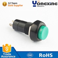 IP40 1A 250V AC 1E4 SPST Normal Terbuka 10mm Sakelar Tombol Tekan