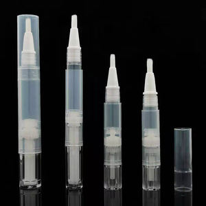 Aplicador de Gloss Labial Plástico Redondo Vazio de 2ml 4ml 6ml com Caneta de Clareamento Dental - Product Image 1