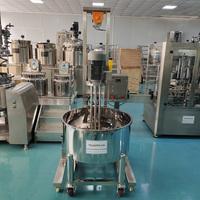 Machine de fabrication de savon liquide et de shampoing, homogénéisateur à cisaillement élevé avec moteur pour l'émulsification cosmétique, qualité alimentaire