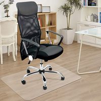 Tapis de chaise de bureau pour sols en bois dur, en PVC, antidérapant, résistant aux taches, lavable, épaisseur 1-1,5 mm, rectangulaire, fabriqué à la machine, pour usage au bureau