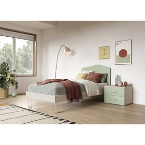 Cama Individual con Estructura de Madera de Olmo y Agave - Product Image 1