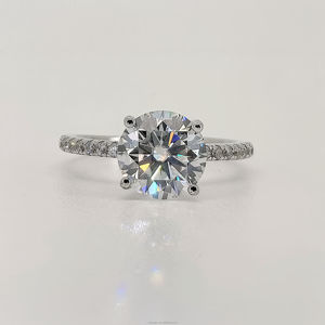 Telula Bague en or véritable 10 carats, or massif 10 carats, 1 carat, 2 carats, bijoux de fiançailles pour femmes, bague de mariage en moissanite - Product Image 2