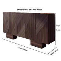 Buffet d'entrée en bois massif de luxe léger chinois, meuble de rangement mural durable pour salle à manger et salon, mobilier classique pour la maison