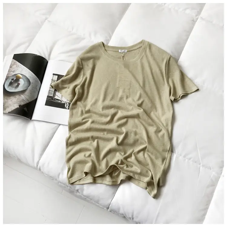 Organic bamboo tshirt men organic cotton t-shirts with logo Bamboo t shirt Organic Plain light weight t shirts T Shirts for men