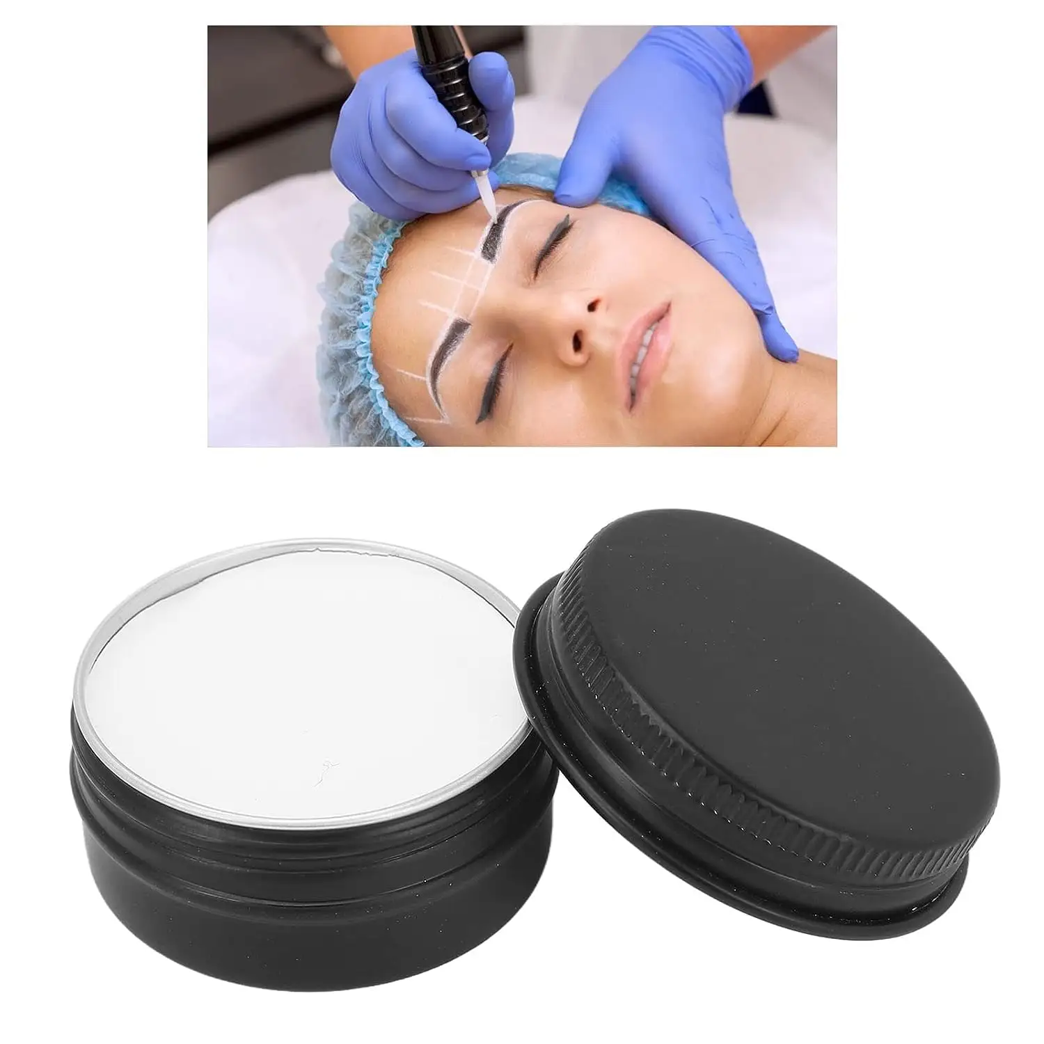 Eyebrow Permanent Makeup Mapping Paste White Brow Contour Paste Eyebrow Mapping Paste Eyebrow Tinting Tool for Micropigmentation