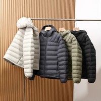 Veste d'hiver unisexe longue, imperméable, coupe-vent, respirante, anti-UV, ultra-légère, chaude, pliable, portable, avec fermeture éclair, douce