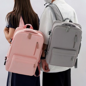 High-End Dual-Sided Waterproof Laptop Backpack PU Polyester Bag Zipper Cross-Border Fashion for Men Women's - Product Image 6