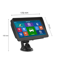 (Stock UE) Navegador GPS para Auto Podofo de 7'' con Mapas Gratuitos, Pantalla Táctil, 8GB ROM, Transmisor FM, del Fabricante