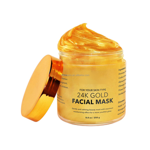 Mascarilla <span class=keywords><strong>Facial</strong></span> de Crema Dorada de 250g para el Cuidado de la Piel OEM/ODM, Antienvejecimiento y Reparadora |   Tamaño de viaje para piel normal |   Proveedor de Marca Privada - Product Image 1