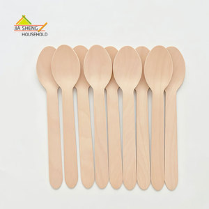 Posate <span class=keywords><strong>in</strong></span> Legno Monouso Ecologiche Moderne da 160mm, Forchette e Cucchiai Biodegradabili per Campeggio, Vendita all'Ingrosso - Product Image 1