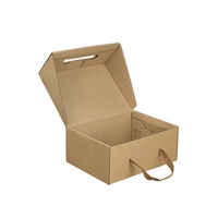 Boîtes à Chaussures Vides Coulissantes en Carton Noir Luxe Personnalisées avec Logo et Poignée pour Emballage