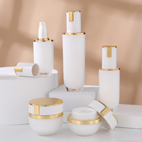 Contenant cosmétique à boucle en or blanc 30ml/50ml/100ml rechargeable pour lotion, sérum, usage industriel