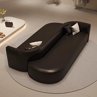 Conjunto de Sofás de Cuero de Doble Cara, Modernos, Cómodos y Duraderos, con Esponja de Alta Densidad, para Uso Comercial en Oficinas, Hoteles y Hospitales