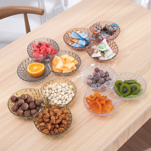Plastic Fruit Platter Stackable Transparent 3 Tier Serving Tray For Party Kitchen Use - Product Image 2