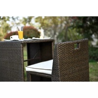 Ensemble de canapés d'extérieur en rotin tissé à la main, 3 pièces, meubles de jardin, meubles de jardin modernes personnalisés pour la terrasse, détente