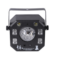 Kaleidoskop 4-in-1 Mini-Laser-Magische Kugel-Lichtleisten für Lounges, KTVs; Bühnen-Soundaktivierte Rotationseffekte; LED-Stroboskop-Licht