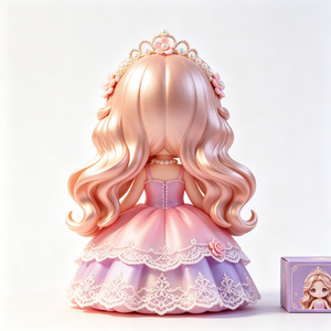 Figurine personnalisée <span class=keywords><strong>Princesse</strong></span> des rêves en boîte mystère 6+1, jouet en PVC, poupée mignonne de collection, décoration de bureau, cadeau pour filles - Product Image 4