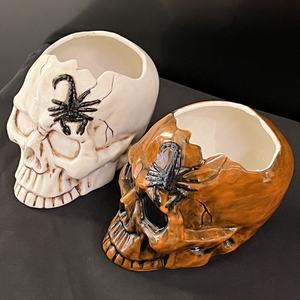 Tazas <span class=keywords><strong>de</strong></span> porcelana <span class=keywords><strong>de</strong></span> cristal <span class=keywords><strong>de</strong></span> Halloween para Bar personalizadas, copa <span class=keywords><strong>de</strong></span> cóctel <span class=keywords><strong>de</strong></span> vacaciones, regalo <span class=keywords><strong>de</strong></span> cerámica, cabeza <span class=keywords><strong>de</strong></span> calavera <span class=keywords><strong>de</strong></span> escorpión 3D, taza <span class=keywords><strong>de</strong></span> Tiki - Product Image 3