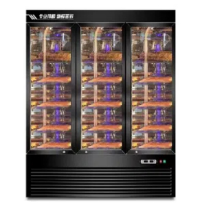 NE-329 Nouvelle série Trois portes vitrées 1350L Refroidissement par air Anti-buée Sans givre Acier inoxydable Affichage numérique Sécheur à viande et fromage - Product Image 6