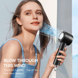 Ventilateur portable rechargeable silencieux à affichage numérique à refroidissement rapide pour extérieur - Product Image 4