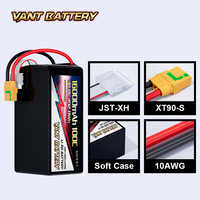 Vant 8S-HV Drone Batterie 16000mah 30.8V 100C 8S Lipo Batterie avec XT90S Plug Batteries pour Drones 7/10/13/15/18 Inch FPV