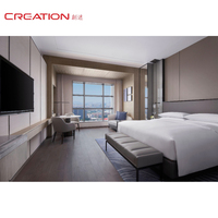Ensemble de mobilier d'hôtel moderne, mobilier d'hôtel sur mesure, luxe 5 étoiles, ensemble de chambre d'hôtesse pour projet hôtelier