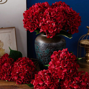 Flores Artificiales de Hortensia de Seda Grandes y Realistas para Decoración de Bodas, Hogar, Sala de Estar, Centro de Mesa, Fiestas y Celebraciones, <span class=keywords><strong>China</strong></span> - Product Image 2
