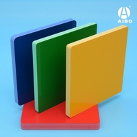 Feuille de PVC UV AIBO, rideau en feuille de PVC, panneau en mousse de PVC co-extrudé, feuilles de plastique, produit décoratif