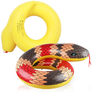 Flotador Inflable con Forma de Serpiente de 100 cm, Diseño Novedoso para Niños, Juego Acuático - Product Image 3
