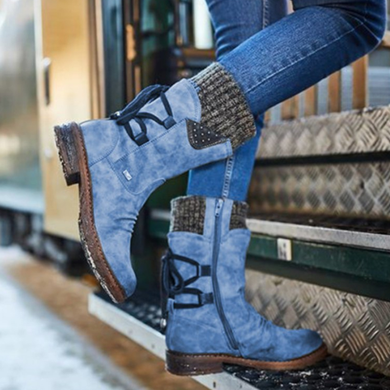 Новинка Зима 2022, теплые удобные роскошные дизайнерские ботинки на молнии, уличная Нескользящая массивная винтажная женская обувь большого размера