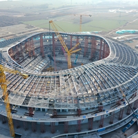 Estructura de Acero Prefabricada de Gran Calidad para la Construcción de Estadios, Precio Directo de Fábrica