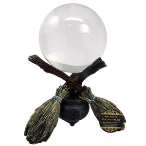 <span class=keywords><strong>แม่มด</strong></span>วิคคา ทำนายดวงชะตา <span class=keywords><strong>แม่มด</strong></span>ผู้น่ากลัว <span class=keywords><strong>ลูกแก้ว</strong></span>คริสตัลสำหรับทำนายดวงชะตาบนไม้กวาด และ รูปปั้นหม้อต้มยา - Product Image 4