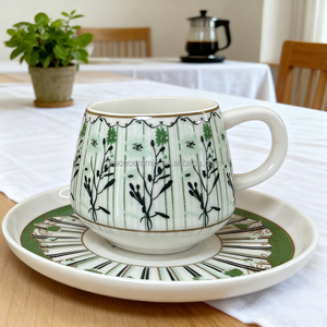 <span class=keywords><strong>ราคา</strong></span>ขายส่งจากโรงงาน ชุดถ้วยกาแฟพร้อมจานรองลายดอกไม้ ยี่ห้อ GRACE รุ่น YDY-C603 ทำจากพอร์ซเลนสีขาว คุณภาพดี เป็นมิตรต่อสิ่งแวดล้อม - Product Image 4