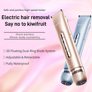 <span class=keywords><strong>Épilateur</strong></span>/rasoir électrique 2-en-1 à double tête pour femmes, pour les jambes, les aisselles et les zones intimes - Product Image 2
