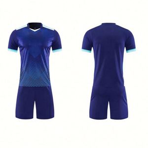 2026 New Style <b>Red</b> Football Uniform Breathable Short Sleeve Heat-Transfer Printed Soccer Kits Unisex Plus Size Summer - Product Image 5